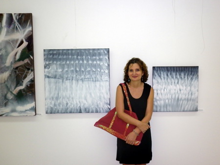 Gabriela CULIC la Expozitia de la CMNBuc. iulie 2010