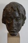 ION LUCIAN MURNU - Sculptura la Galeria Orizont - Capul lui Orfeu, bronz 1945, 32x18x23 cm