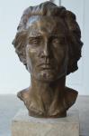 ION LUCIAN MURNU - Sculptura la Galeria Orizont - Eminescu, bronz