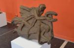 ION LUCIAN MURNU - Sculptura la Galeria Orizont - Glorie eroilor, bronz, 1959, 118x77x10 cm