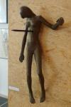 ION LUCIAN MURNU - Sculptura la Galeria Orizont - Inocenta, bronz, 1965, 110x52x23 cm