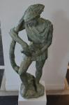 ION LUCIAN MURNU - Sculptura la Galeria Orizont - Orfeu Silvan, bronz, 1940, 94x40x28 cm