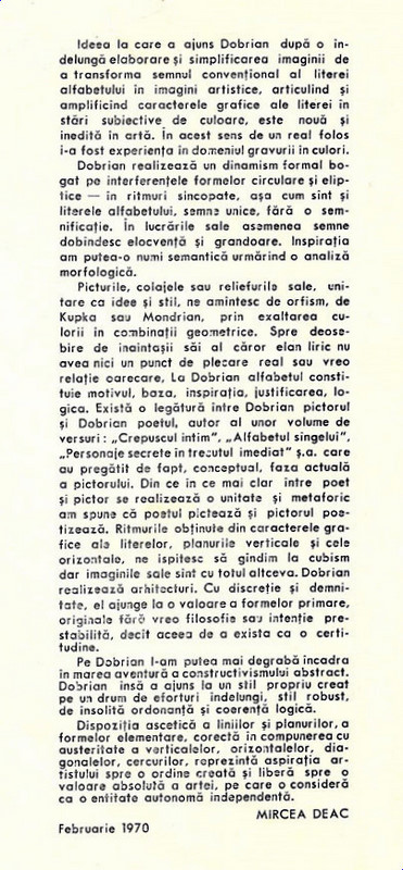 VASILE DOBRIAN - Lampa lui Aladin, 1970 Pag.2
