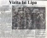 VIZITA LUI LIPA, articol de Val Gheorghiu