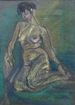 Rodica Anca MARINESCU - „Studiu de nud” pastel 1963