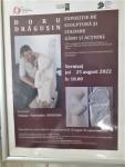 Doru DRĂGUȘIN - afiș expoziție „Sculptură și culoare - Gând și acțiune” la Casa de cultură Fr. Schiller, aug-sept  2022