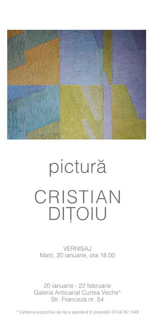 CRISTIAN DITOIU - invitatie Expozitie Galeria Anticariat Curtea Veche 2009