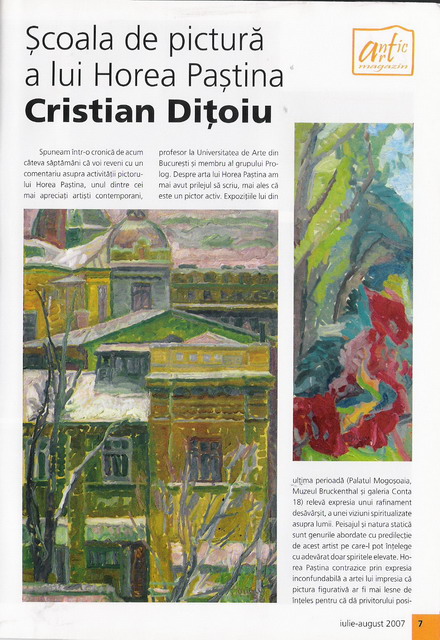 DITOIU CRISTIAN - facsimil Revista AnticArtMagazin iulie-august 2007