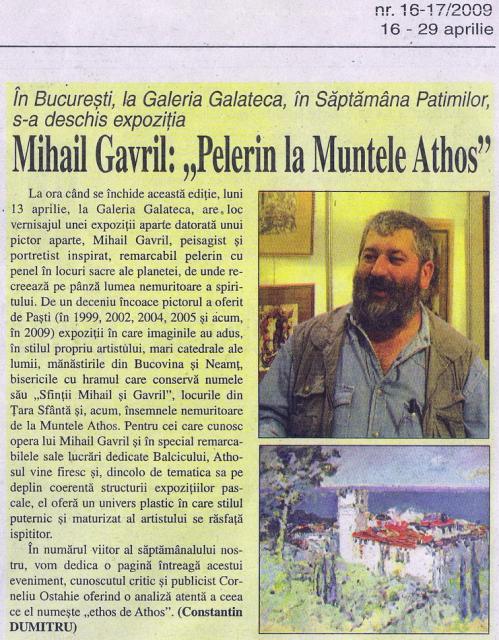 MIHAIL GAVRIL - Ziarul Top business nr.16-17 2009 16-29 aprilie 2009