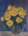 Mihai POTCOAVA - 0504 Yellow roses 41x51 up 1993