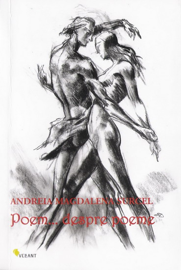 Coperta volumului "Poem,..despre poeme" de ANDREIA MAGDALENA SURCEL cu ilustratii de DINU RADULESCU