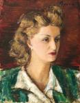 6. Dimitrie BEREA - Portretul Mirei Simian, sotia poetului Stefan Baciu