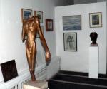 ION LUCIAN MURNU - Sculptura la Galeria Orizont - Sf. Ioan bronz, 1977, 110x53x33 cm