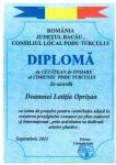 Diploma de CETATEAN DE ONOARE pentru Letitia OPRISAN