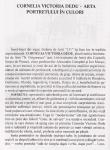 Cornelia Victoria DEDU  - facsimil din CRONICI SI STUDII DE ARTE PLASTICE vol.2 pag. 72 de Augustin MACARIE