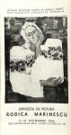 Catalogul primei expozitii Rodica MARINESCU din 1966 de la Sala Galeriilor de Arta din Calea Victoriei 132 