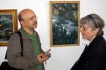 SIMONA VASILIU CHINTILA si criticul de arta MARIUS TITA la Expozitia comemorativa ANDREI CHINTILA mai 2008